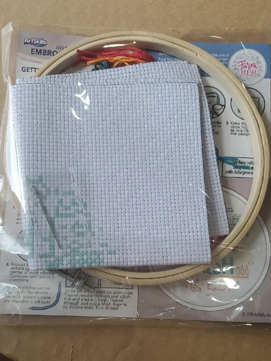 Farm Fresh Rustic Embroidery Kit - Multicolor - Picture 2 of 5